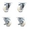 Service Caster 3 Inch Nylon Wheel Swivel Top Plate Caster Set with 2 Brakes SCC-20S314-NYS-TP2-2-TLB-2 - alternate 1